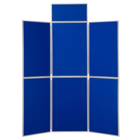 6 Panel Floor Standing Folding Panel Display Kit - PVC Frame